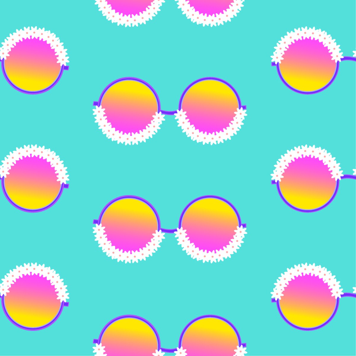 Pool Party Forever — Shades pattern