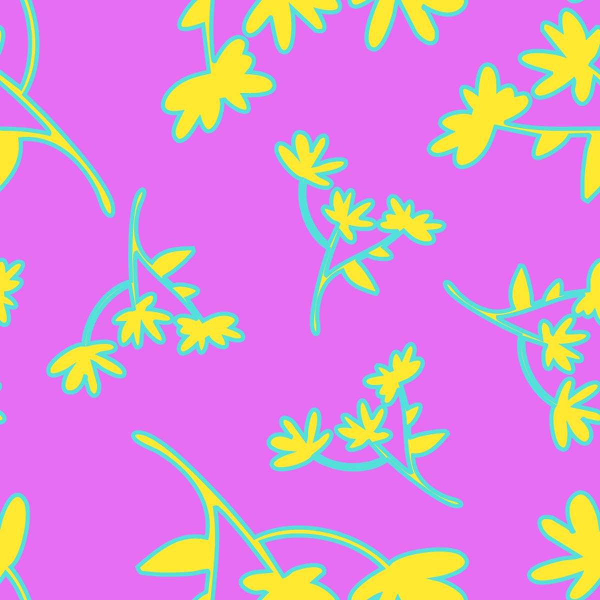 Pool Party Forever — Stems pattern